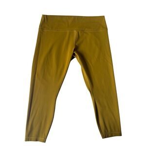Lululemon Wunder Train High Rise Tight 24.5” Size 20 Cropped Leggings Gold Spice